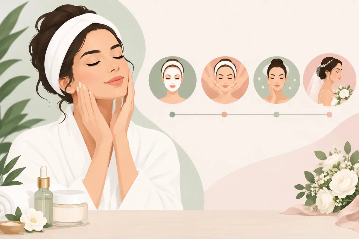 Best Facials for Wedding Prep by Timeline